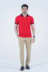 Red Zipper POLO