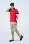 Red Zipper POLO