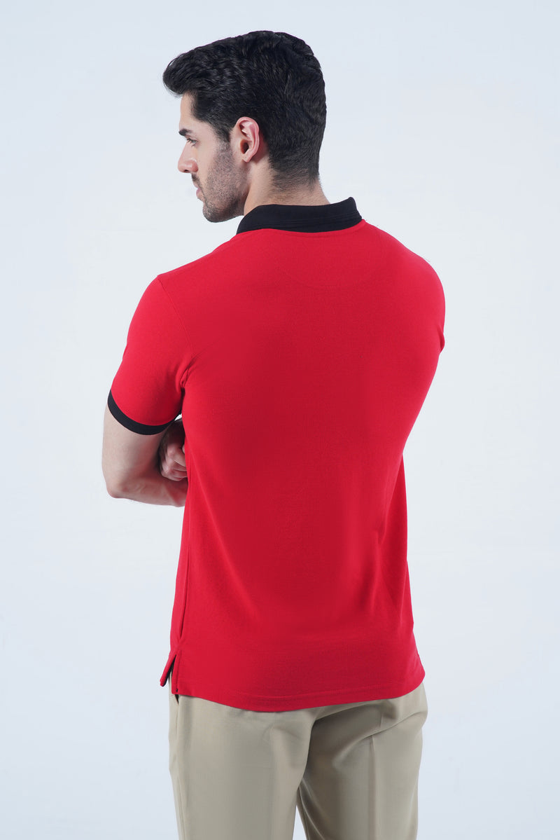 Red Zipper POLO