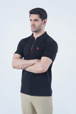 Black Zipper POLO