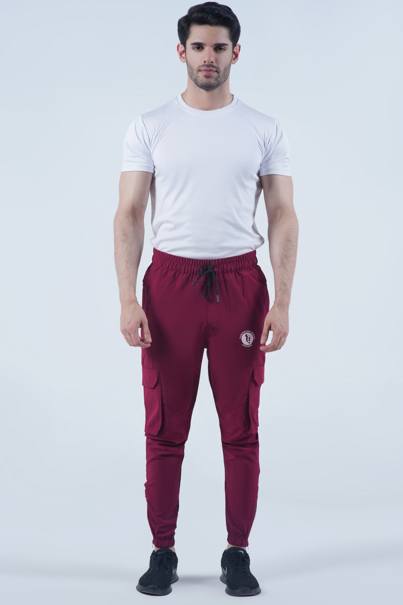 ActiveGym-Cargo Trouser(Burgundy)