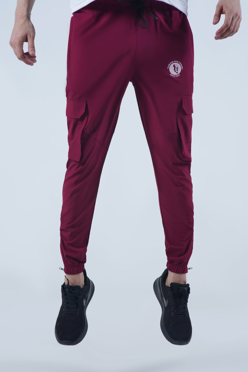 ActiveGym-Cargo Trouser(Burgundy)