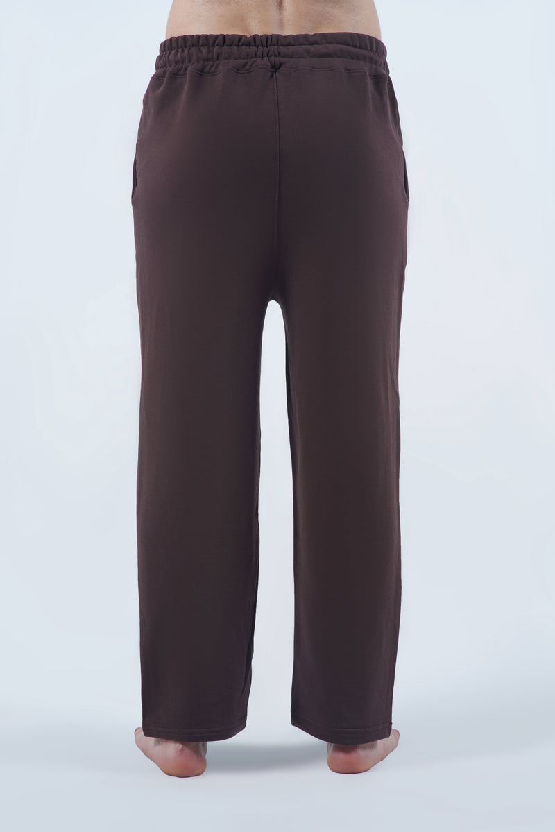 Wide Leg Lounge Trouser(Brown)